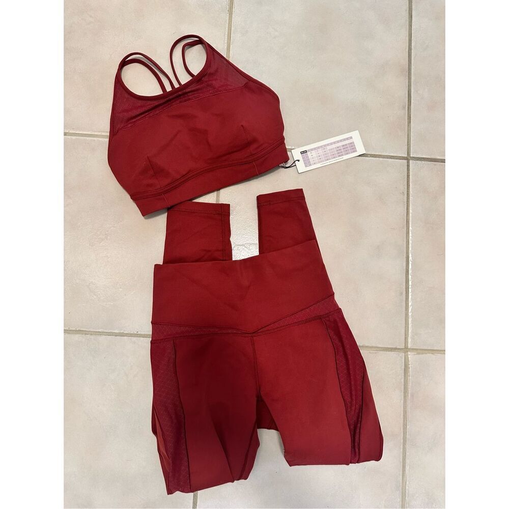 Calia Bricklayer Mesh Sports Bra and 7/8 Legging Set Size XS New - Picture 3 of 10